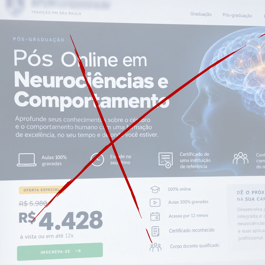 Recorte de preço: Pós online em Neurociências e Comportamento